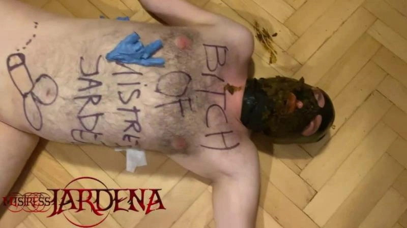 Masacrated Slave bitch on first toilet session feeding shit P1 (2025/HD)