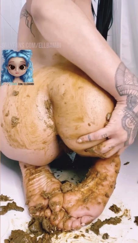 Smearing Over My Ass & Feet P1 Inked Bambi - (2025/SD)