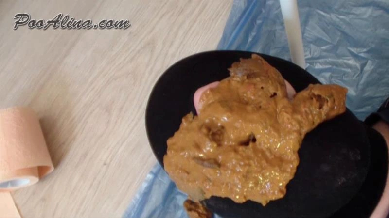 pooping in mouth toilet slave after vodka and vegetable stew with meat Alina - (2026/HD)